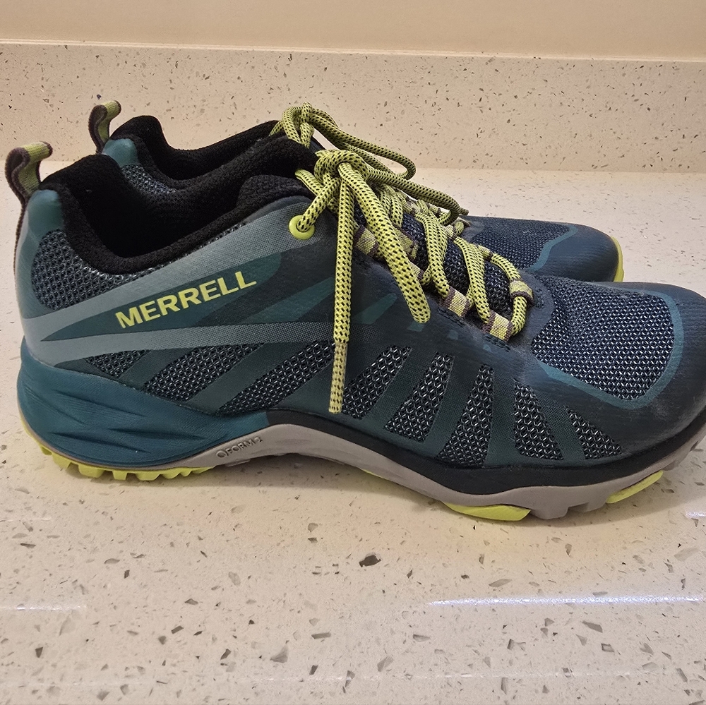 Merrell Blue and Green Athletic Shoes